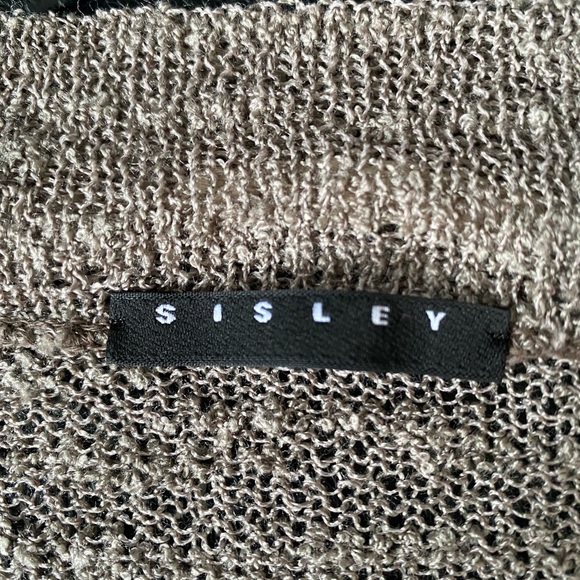 Sisley shrug taupe/grey linen colour EUC - Picture 4 of 8